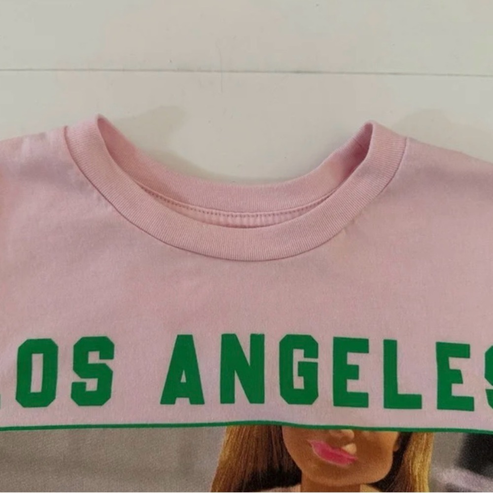 Barbie Los Angeles Sports Club Pink Crewneck T-Shirt size Small - Picture 5 of 6
